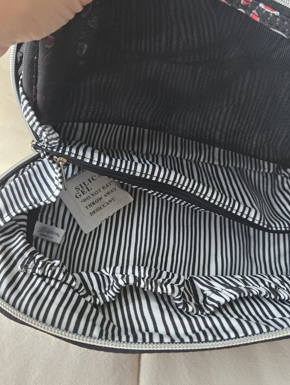 Brighton Hearts Flutter‎ Cosmetic Bag Compact Travel Organizer